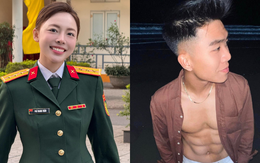Hotgirl bắn súng Phí Thanh Thảo 21 tuổi được thăng hàm Đại uý, Lý Đức (U23 Việt Nam) tương tác cực ngọt giữa tin hẹn hò