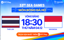 Xem TRỰC TIẾP bóng đá SEA Games 33: Indonesia vs Thái Lan