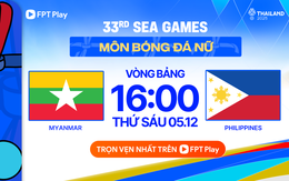 Xem TRỰC TIẾP bóng đá SEA Games 33: Myanmar vs Philippines