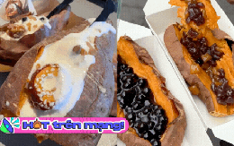 Cầm củ khoai nướng nóng hổi "mix" kem lạnh và trân châu: Trải nghiệm ẩm thực khiến hội chị em "xỉu up xỉu down"