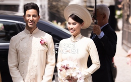 Tiên Nguyễn giật mình che mặt khi nghe mẹ tỷ phú dặn dò 4 chữ giữa lễ cưới