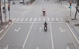 Chỉ trong 1 ngày, camera AI 'bắt' được 703 lượt xe vượt đèn đỏ tại một ngã tư ở Hà Nội