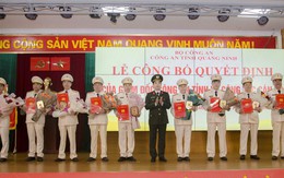 SẮP XẾP BỘ MÁY: 9 Trưởng phòng, Phó phòng Công an tỉnh Quảng Ninh tình nguyện xin nghỉ hưu trước tuổi