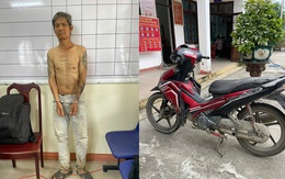 Bắt đối tượng trộm xe máy trước vườn ổi