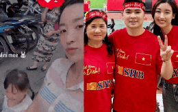 Đỗ Mỹ Linh diện đồ đôi cùng cháu gái chồng dạo phố, gây khó hiểu khi che mặt mẹ chồng - vợ bầu Hiển?