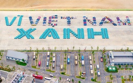 Kỳ tích xanh: 400 xe điện VinFast hợp lực vẽ khát vọng ‘Vì Việt Nam Xanh’