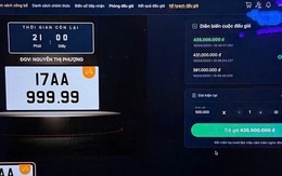 Một đại gia chi 1,4 tỷ đồng mua biển số ngũ quý 9 cho xe máy