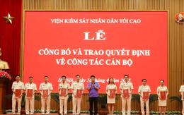 Viện KSND Tối cao tổ chức trao quyết định bổ nhiệm cho nhiều cán bộ