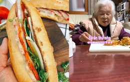 Cụ bà Nhật Bản lần đầu ăn bánh mì Việt Nam, thốt lên hai từ khiến 230.000 người thích thú