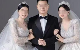 Đám cưới 1 chú rể 2 cô dâu ở Trung Quốc gây sốc, người trong cuộc lên tiếng giải thích càng khó hiểu hơn nữa