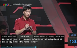 Ra đề dễ như bài tập dành cho học sinh tiểu học nhưng Olympia vẫn khiến cả 4 thí sinh đứng hình