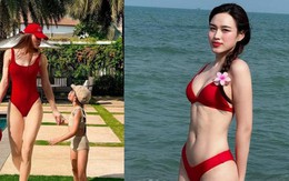 Hai mỹ nhân Việt nổi đình đám và chiếc bikini đỏ gây xôn xao