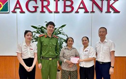 Cụ bà vội vàng đến ngân hàng rút tiết kiệm và chuyển cho TK LÊ VĂN NGỌC, nhân viên Agribank nghi ngờ và hủy lệnh chuyển tiền khi thấy dấu hiệu lừa đảo