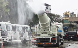 Cận cảnh 'pháo xa sương mù' dập bụi mịn lần đầu tiên chạy thử ở Việt Nam