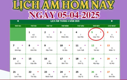 Lịch âm 5/4 - Âm lịch hôm nay 5/4 chính xác nhất - lịch vạn niên 5/4/2025