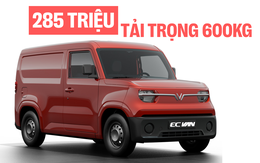 VinFast EC Van ra mắt Việt Nam: Giá từ 285 triệu đồng, động cơ ngang VF 3, chạy 150km/sạc, thùng hàng 2.600 lít, tải trọng trên 600kg
