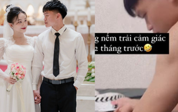 Xôn xao khoảnh khắc Hồ Văn Cường cặm cụi ngồi viết thiệp cưới