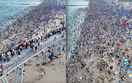 Thêm hình ảnh về 1 bãi biển đông "chấn động" đang gây sốt, dân mạng xem xong đã nói gì?