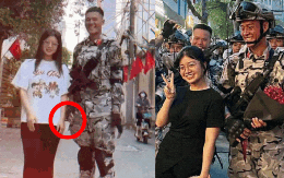 Chiến sĩ Đặc nhiệm dù nắm tay cô gái tặng hoa, nói 4 chữ về
mối quan hệ được "cả nước đẩy thuyền"