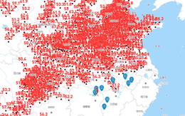 Trung Quốc trải qua nắng nóng cực đoan, nhiệt độ mặt đất cao khủng khiếp