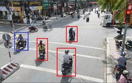 Hàng loạt xe máy vi phạm lỗi không đội mũ bảo hiểm cần nộp phạt nguội theo Nghị định 168