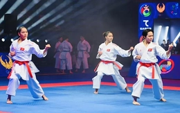 Karate Việt Nam xuất sắc giành HCV kata đồng đội nữ châu Á