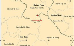 Xảy ra 13 trận động đất tại Quảng Nam và Kon Tum