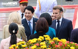 Chủ tịch nước Lương Cường chủ trì lễ đón Tổng thống Pháp Emmanuel Macron