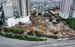 Cận cảnh khu 'đất vàng' 3 mặt tiền ở Hà Nội được đổi chủ sau nhiều năm bỏ hoang