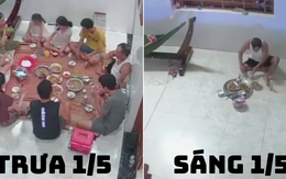 Sự đối lập trong bữa cơm của bố qua camera khiến con gái xem xong thấy bất lực, nước mắt chảy dài