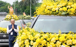 Cung tiễn xá lợi Đức Phật tại sân bay Nội Bài