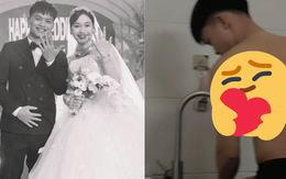 Hồ Văn Cường vào bếp rửa bát cho vợ, lộ diện là “chồng quốc dân” sau đám cưới viên mãn