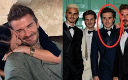 Victoria ôm hôn chồng ngọt lịm mừng David Beckham được phong tước "hiệp sĩ", cả nhà vui sướng trừ Brooklyn vẫn một mực im lặng