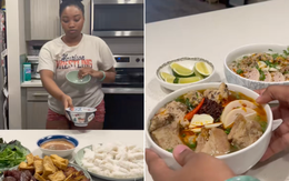 Người Việt hoang mang tột độ khi xem toàn bộ quá trình gái gốc Phi nấu thịt kho, bún đậu mắm tôm, bánh cuốn...