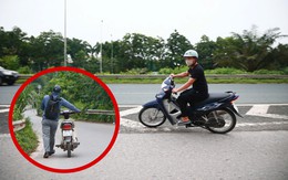 Nhiều tài xế xe máy thách thức 'tử thần', ngang nhiên lao vào cao tốc