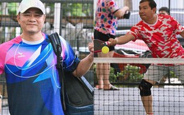 Tóm nguyên dàn anh trai Tự Long, Tuấn Hưng thi đấu pickleball nảy lửa