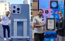 Đây là chiếc iPhone lớn nhất thế giới xác lập Kỷ lục Guinness: Cao hơn 2m, nặng trăm ký và mạnh đến mức khó tin