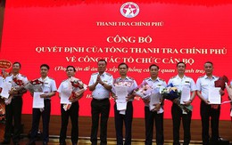 Công bố các quyết định về công tác cán bộ "lớn nhất lịch sử ngành thanh tra"