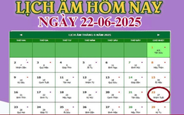 Lịch âm 22/6 - Âm lịch hôm nay 22/6 chính xác nhất - lịch vạn niên 22/6/2025