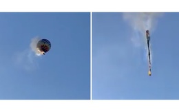 Ba người ôm nhau chết trong vụ khinh khí cầu bốc cháy ở Brazil