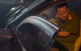 Tạm đình chỉ công tác cán bộ công an tông xe liên hoàn 11 phương tiện trên phố