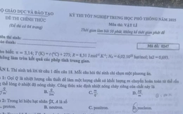 Gợi ý đáp án môn Vật lý Kỳ thi tốt nghiệp THPT 2025