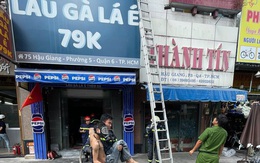 TP HCM: Cháy quán lẩu gà lá é 6 tầng, cứu được nhiều người