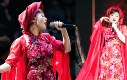 Sao mai Thu Hằng xinh đẹp nổi bật, hát mở màn show thời trang của Cao Minh Tiến