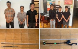 Tạm giữ 6 thanh thiếu niên dùng súng ná cao su, dao tự chế hỗn chiến