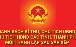 Infographics: Lãnh đạo 23 tỉnh, thành phố mới thành lập sau sắp xếp