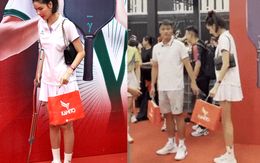 Kỳ Hân chống nạng ra sân Pickleball, để lộ vết sẹo dài sau tai nạn gãy đùi