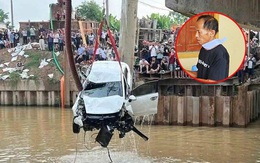 Vụ ô tô lao xuống sông sau khi tông xe máy khiến 3 người chết: Gia đình đi chơi nhà ngoại về thì gặp nạn