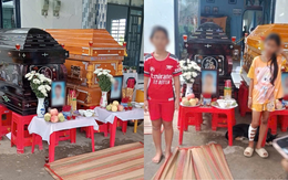 Đôi vợ chồng tử vong khi đưa con đi khám bệnh: Xót xa cảnh đám tang không kèn trống, phải tổ chức nhờ bên nhà người thân, 2 con thất thần bên linh cữu