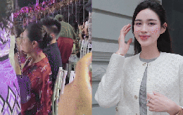 Bắt gặp bạn trai thiếu gia Hoa hậu Đỗ Hà hộ tống mẹ vợ tương lai, có 1 hành động nhằm né sự chú ý